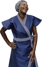 Navy cotton twill dress
