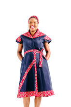Navy & pink combo Dress