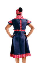 Navy & pink combo Dress